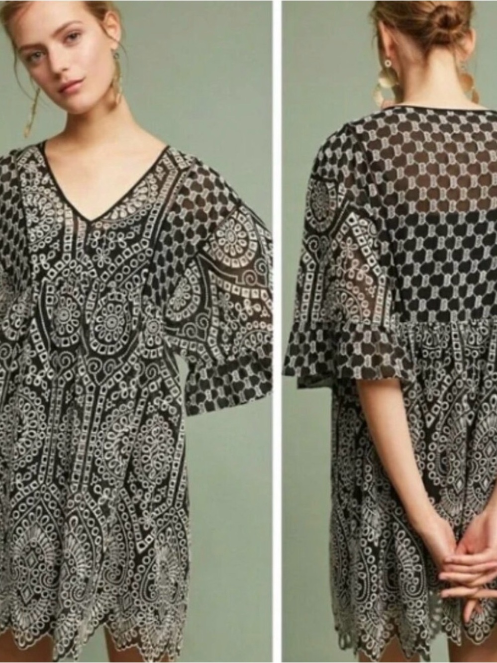 Akemi + Kin Brooke Eyelet Tunic Dress